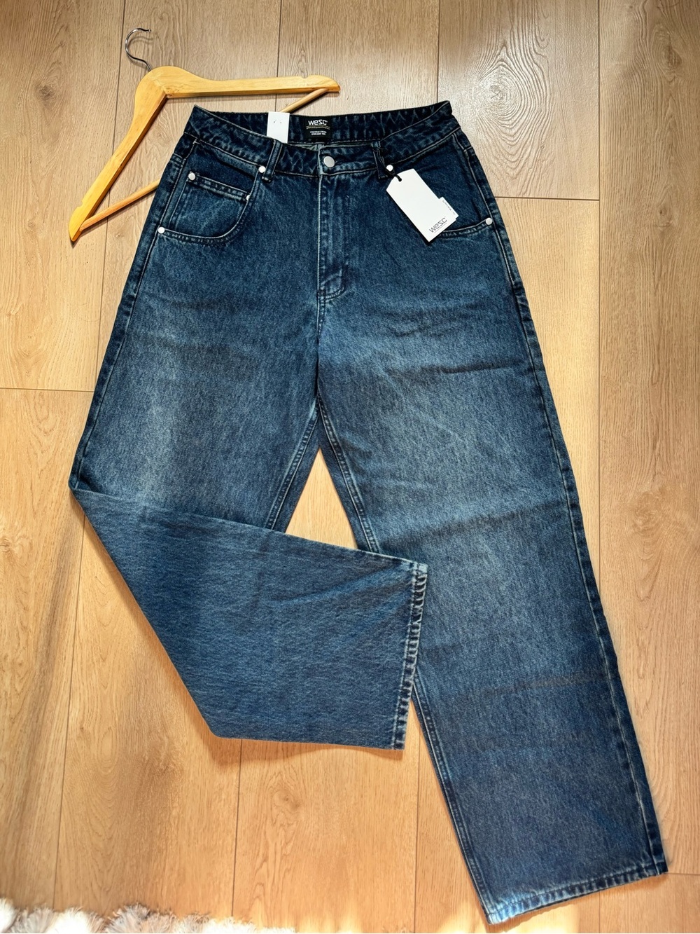 WESC Men's Jay Wide Leg Jeans| Size W 26 L 32 (UNISEX)